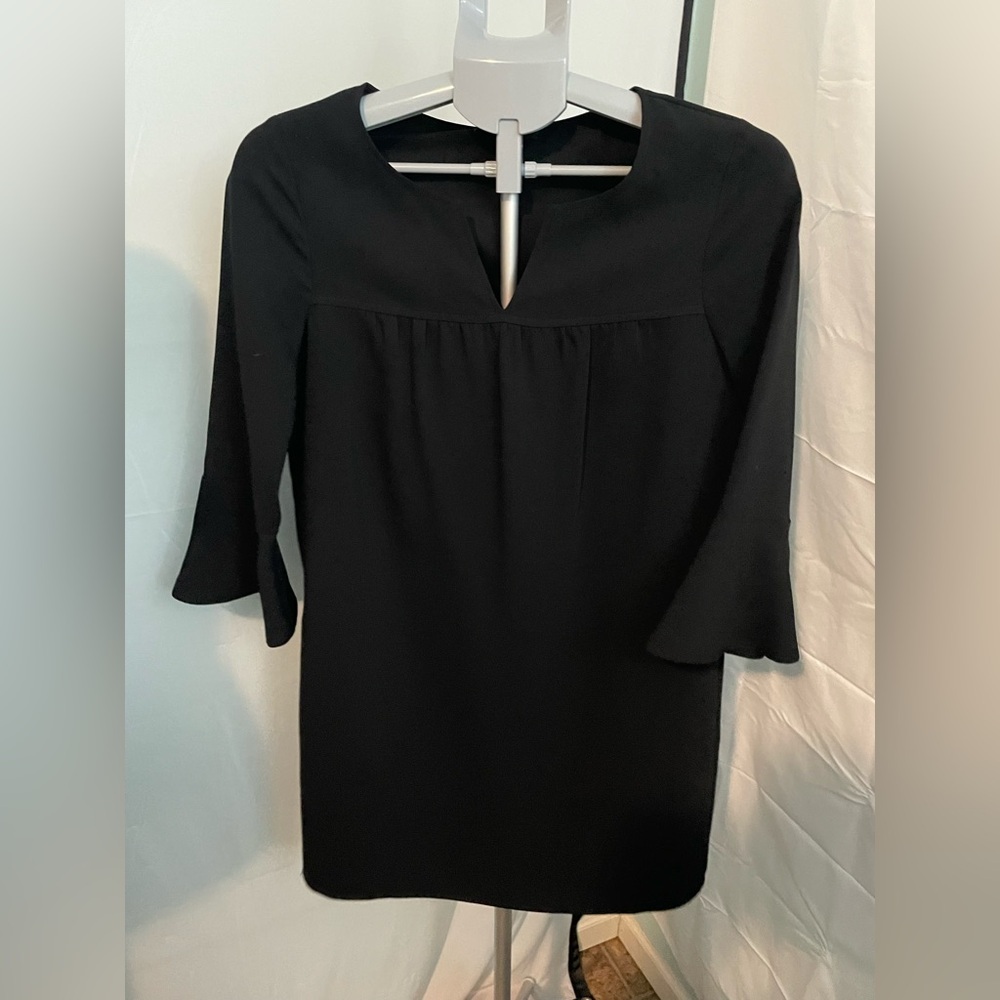 Madewell Starland Bell Sleeve Black Dress‎ Sz XS